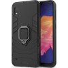 Ring Armor Case Kickstand Tough Rugged Cover for Samsung Galaxy A10 black